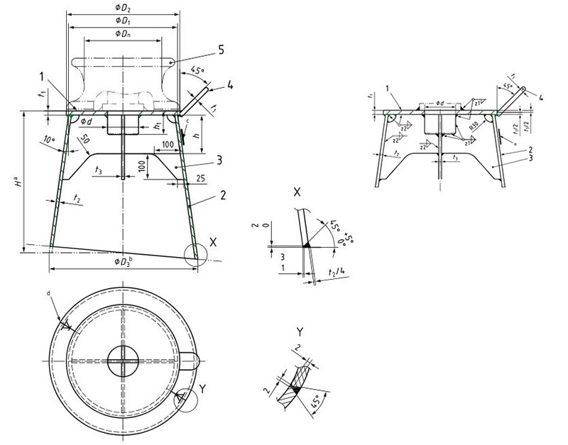 PILOTFITS ENGINEERING FOR MARINE MOORING EQUIPMENT ISO-13776-2020-Pedestal-Roller-Fairlead-Drawing ISO-13776-2020-Pedestal-Roller-Fairlead-Drawing ISO 13776 Pedestal Roller Fairlead