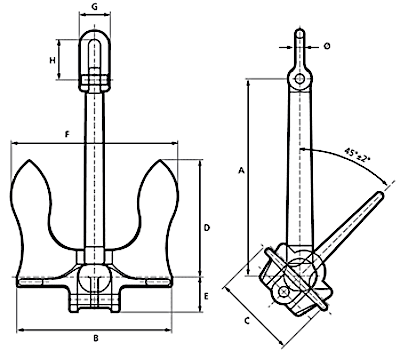 stockless-baldt-anchor-dimensions Stockless Baldt Anchor 