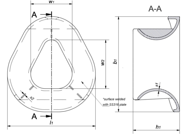 triangle-mooring-chock-600x439 TRIANGLE TYPE TOWING CHOCK 