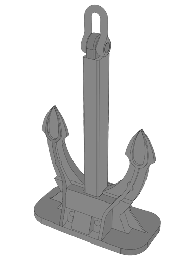 Aero Naut Bronzed Hall Anchors – Classic Scale Model Boat Hardware