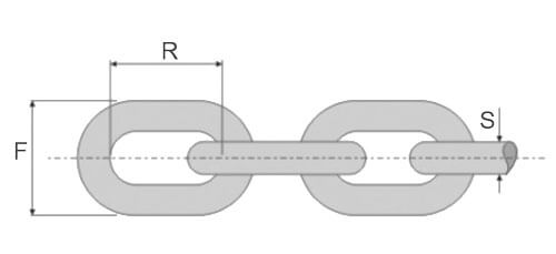 Australia-standard-open-link-drawing Australia Standard Open Link Chain 